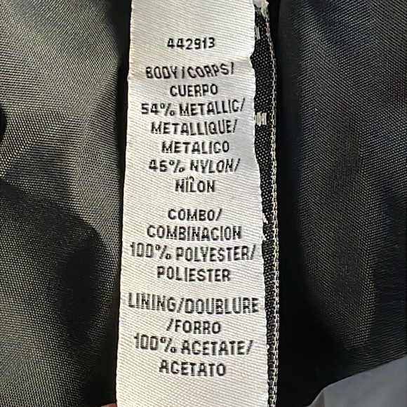 ML Monique L’huillier Gold Black Lace Fit Flare Mini Dress Party Birthday Sz 8 - Picture 11 of 12